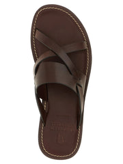 Brunello Cucinelli Brown Calfskin Slides