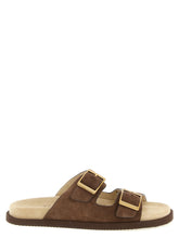 Brunello Cucinelli Brown Calfskin Slides - EU 40 | US 7