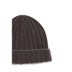 Brunello Cucinelli Brown Cashmere Beanie