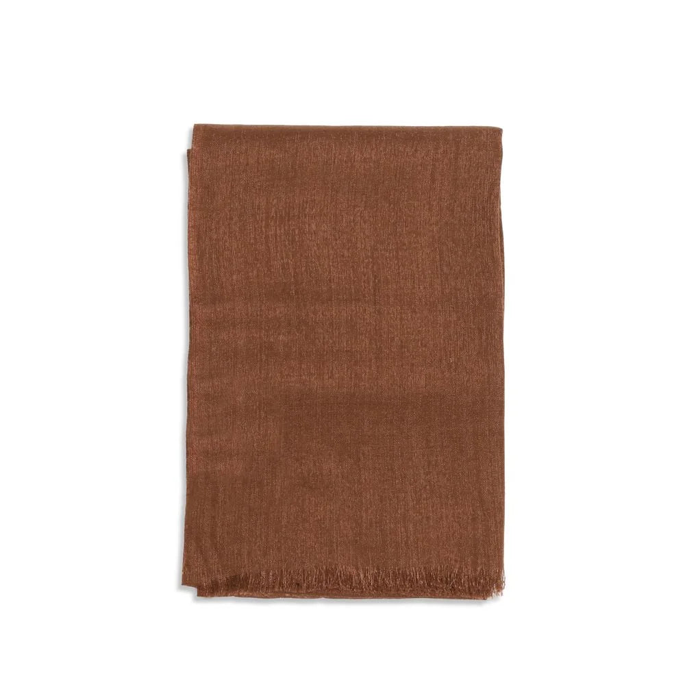 Brunello Cucinelli Brown Cashmere Scarf