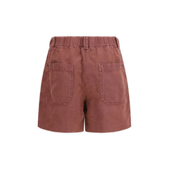 Brunello Cucinelli Brown Cotton Bermuda Shorts