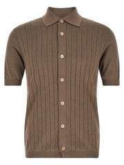 Brunello Cucinelli Brown Cotton Blouse