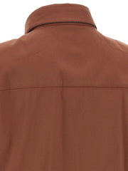 Brunello Cucinelli Brown Cotton Blouse