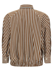 Brunello Cucinelli Brown Cotton Blouse