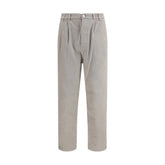 Brunello Cucinelli Brown Cotton Casual Pants