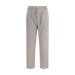 Brunello Cucinelli Brown Cotton Casual Pants