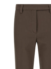Brunello Cucinelli Brown Cotton Casual Pants - IT40