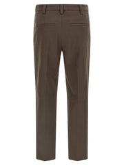 Brunello Cucinelli Brown Cotton Casual Pants - IT40