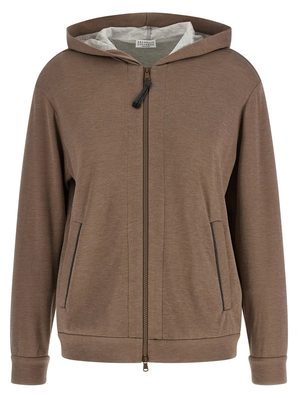 Brunello Cucinelli Brown Cotton Hoodie