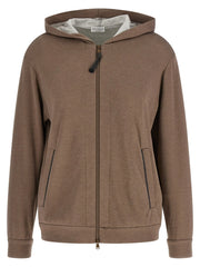 Brunello Cucinelli Brown Cotton Hoodie