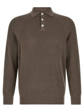 Brunello Cucinelli Brown Cotton Polo Shirt