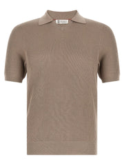 Brunello Cucinelli Brown Cotton Polo Shirt - IT46 | S