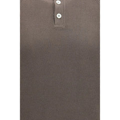Brunello Cucinelli Brown Cotton Shirt