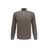 Brunello Cucinelli Brown Cotton Shirt