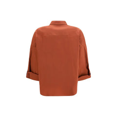 Brunello Cucinelli Brown Cotton Shirt - XL