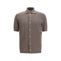 Brunello Cucinelli Brown Cotton Shortsleeve Shirt