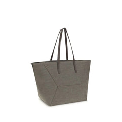 Brunello Cucinelli Brown Cotton Shoulder Bag