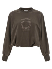 Brunello Cucinelli סווטשירט כותנה חום