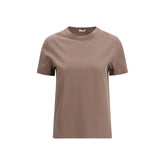 Brunello Cucinelli Brown Cotton T-Shirt