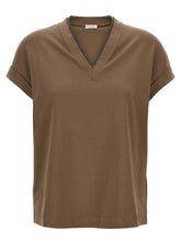 Brunello Cucinelli Brown Cotton T-Shirt