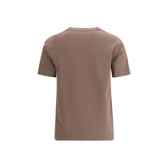 Brunello Cucinelli Brown Cotton T-Shirt
