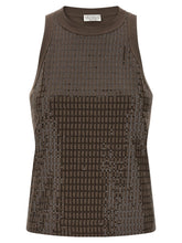 Brunello Cucinelli Brown Cotton Tank Tops