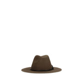 Brunello Cucinelli Brown Eco Fabric Fedora - L