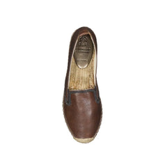 Brunello Cucinelli Brown Leather Espadrilles - EU37/US7