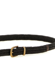 Brunello Cucinelli Brown Leather Regular Belt - M