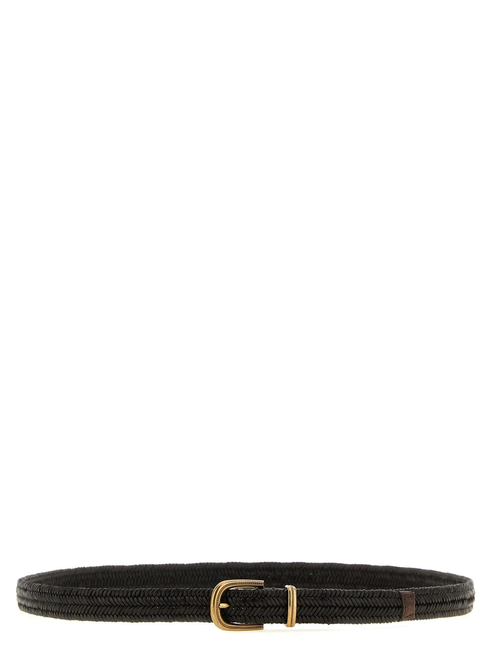 Brunello Cucinelli Brown Leather Regular Belt - M