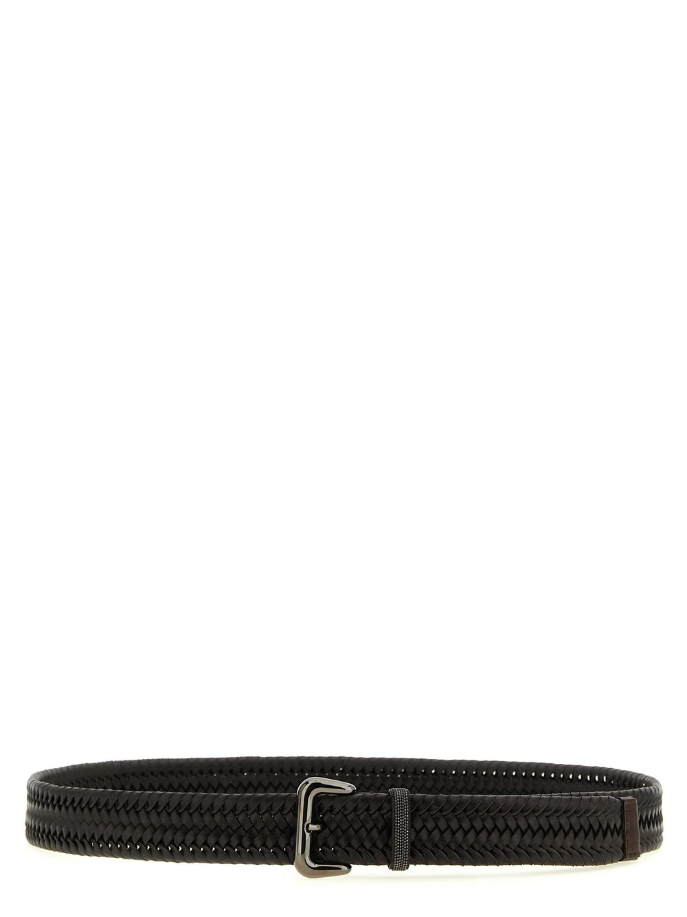 Brunello Cucinelli Brown Leather Regular Belt - XS