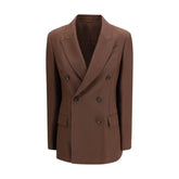 Brunello Cucinelli Blazer Braun Leinen