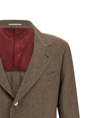 Brunello Cucinelli Brown Linen Blazer