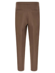 Brunello Cucinelli Brown Linen Casual Pants