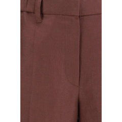 Brunello Cucinelli Brown Linen Casual Pants - IT42 | L