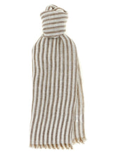 Écharpe en lin marron Brunello Cucinelli