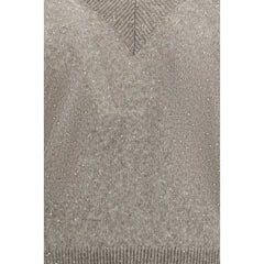 Brunello Cucinelli Brown Linen Sweatshirt - L