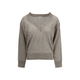 Brunello Cucinelli Brown Linen Sweatshirt - L
