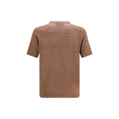 Brunello Cucinelli Brown Linen T-Shirt - IT50 | L