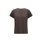 Brunello Cucinelli Brown Nylon T-Shirt