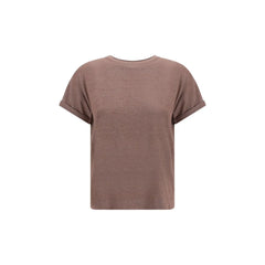 Brunello Cucinelli Brown Nylon T-Shirt - XL