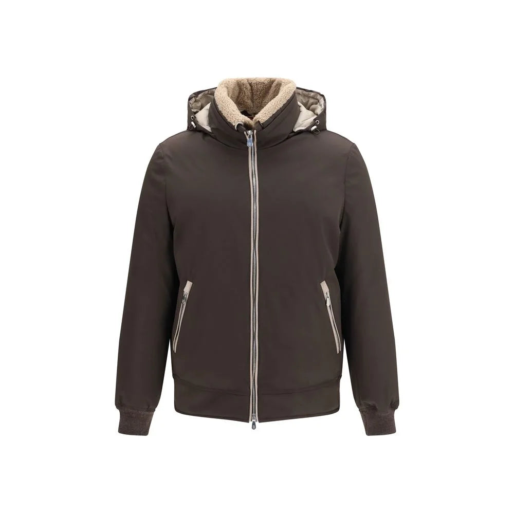Brunello Cucinelli Brown Polyamide Shell Jacket - M