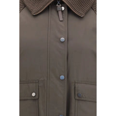 Brunello Cucinelli Brown Polyester Full-Length Jacket