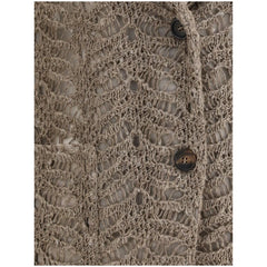 Brunello Cucinelli Brown Silk Blazer - L