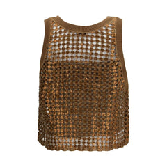 Brunello Cucinelli Brown Silk Blouse - L