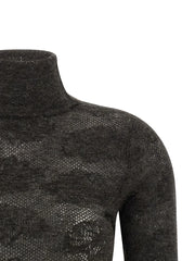Brunello Cucinelli Brown Silk Cardigan