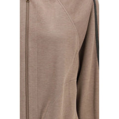 Brunello Cucinelli Brown Silk Sweatshirt