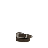 Brunello Cucinelli Brown Suede Leather Belt - 95 cm / 38 Inches