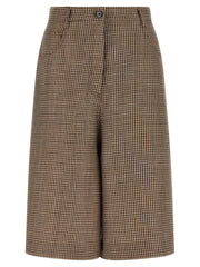 Brunello Cucinelli Brown Virgin Wool Bermuda Shorts