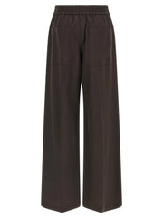 Brunello Cucinelli Brown Virgin Wool Casual Pants